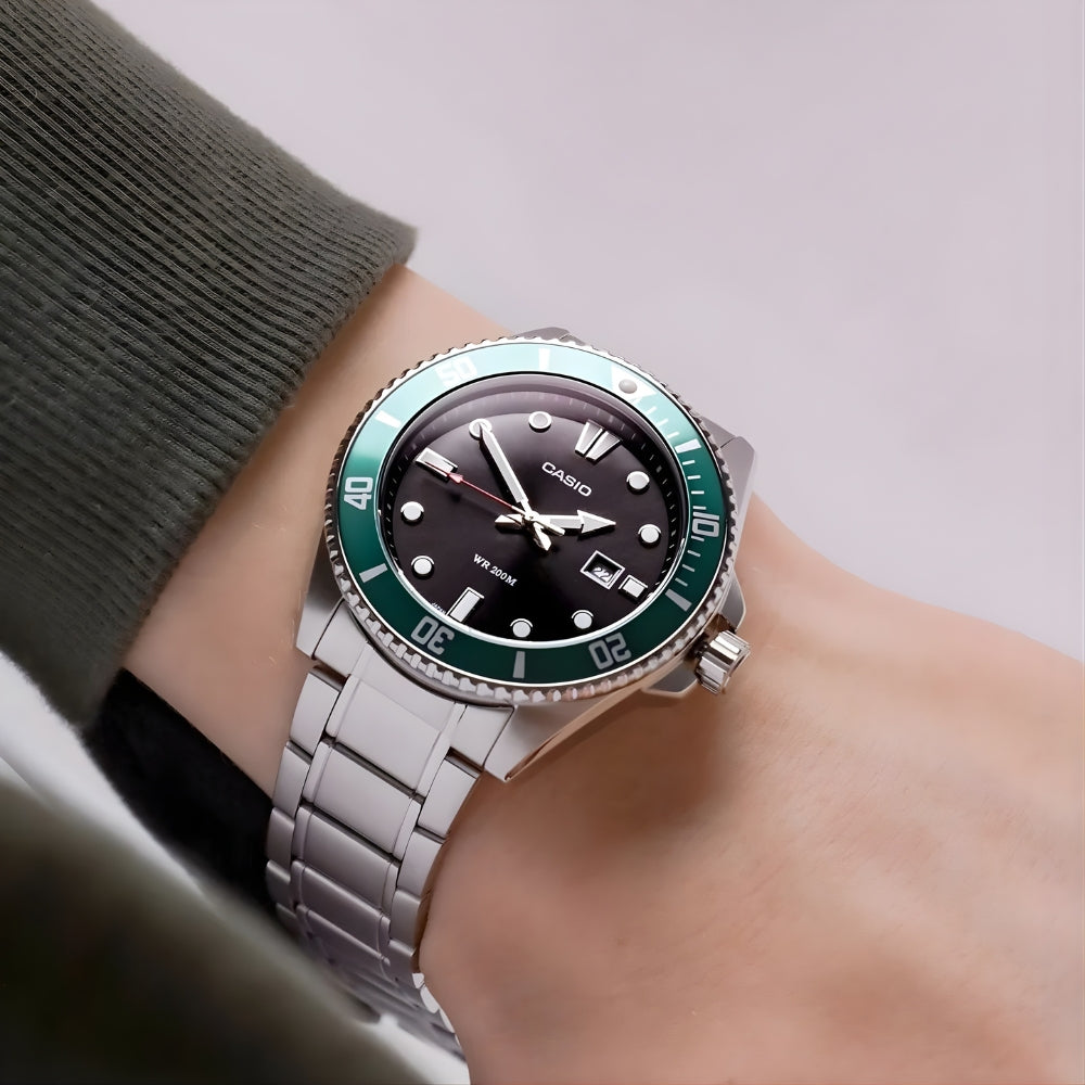 Casio General Silver Stainless Steel Men's Watch MDV-107D-3AVDF