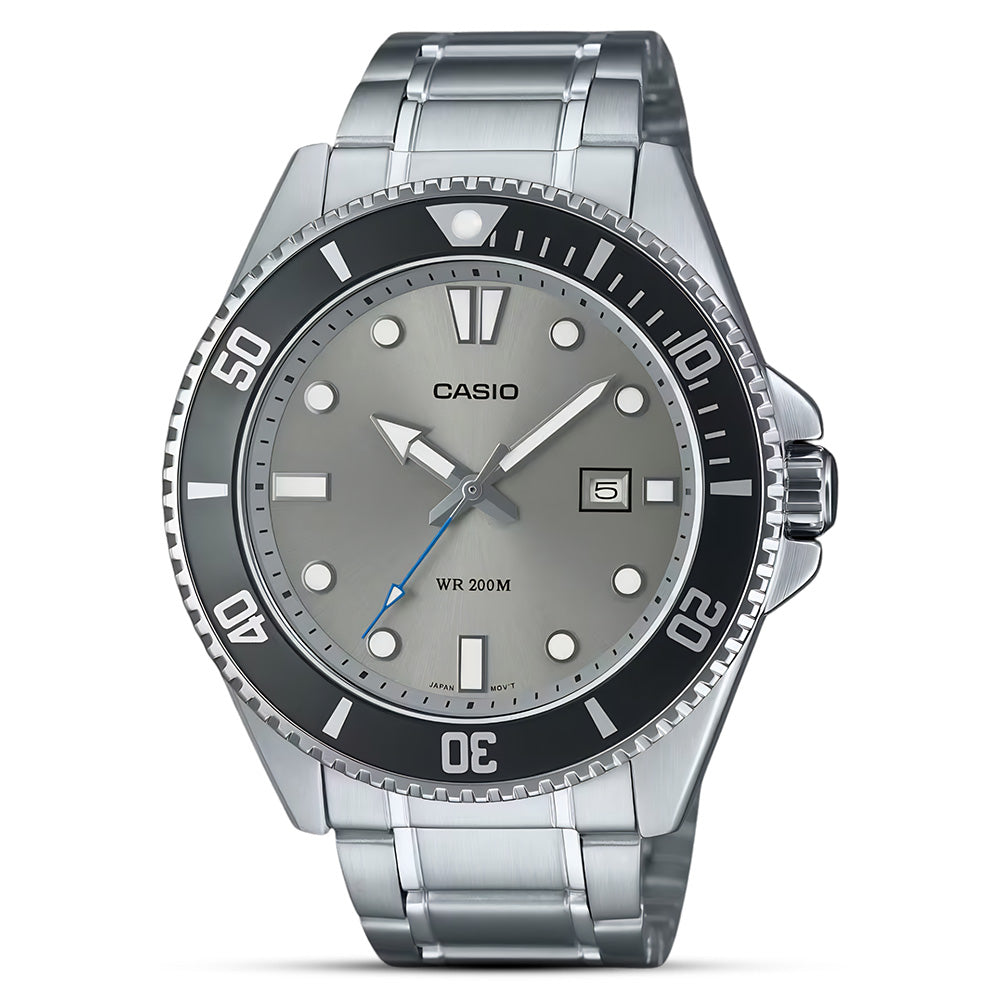 Casio Duro 200m Grey Dial Diver Watch MDV-107D-8AVDF