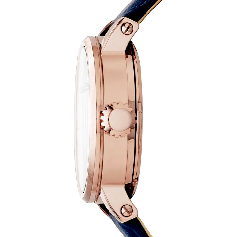 Fossil Boyfriend Automatic Skeleton Leather Strap Ladies Watch ME3086