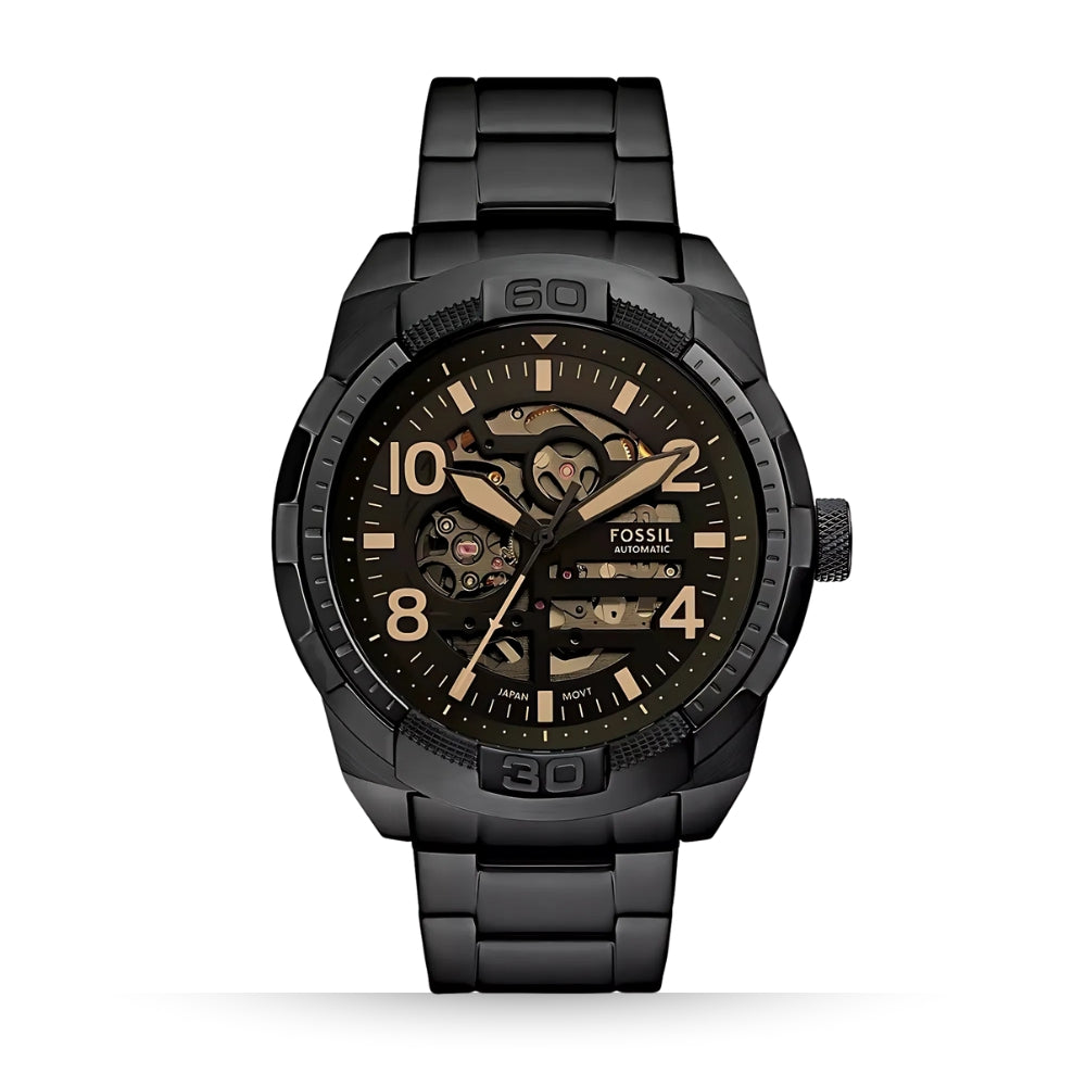 Fossil Bronson Automatic Black Men's Watch | ME3256