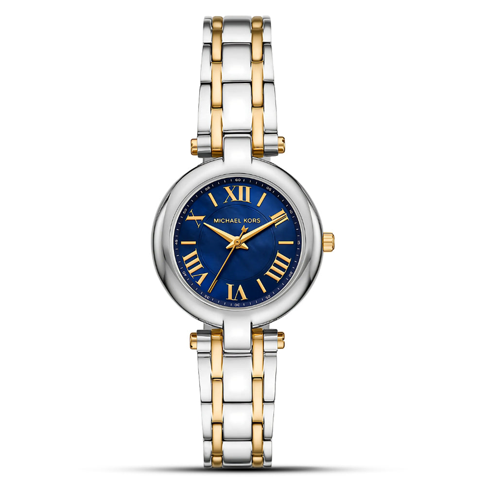 Michael Kors Laney Two Tone Blue Dial Ladies Watch | MKO1085