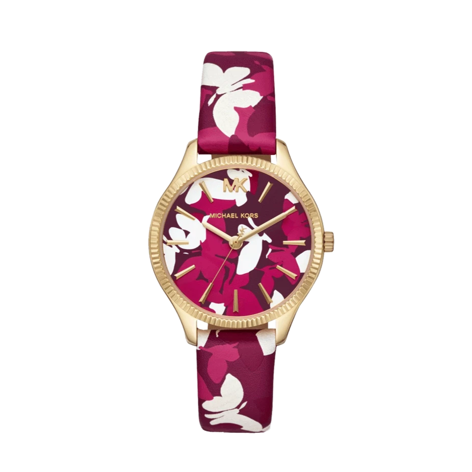 Michael Kors Lexington Floral Pink Dial Ladies Watch| MK2810
