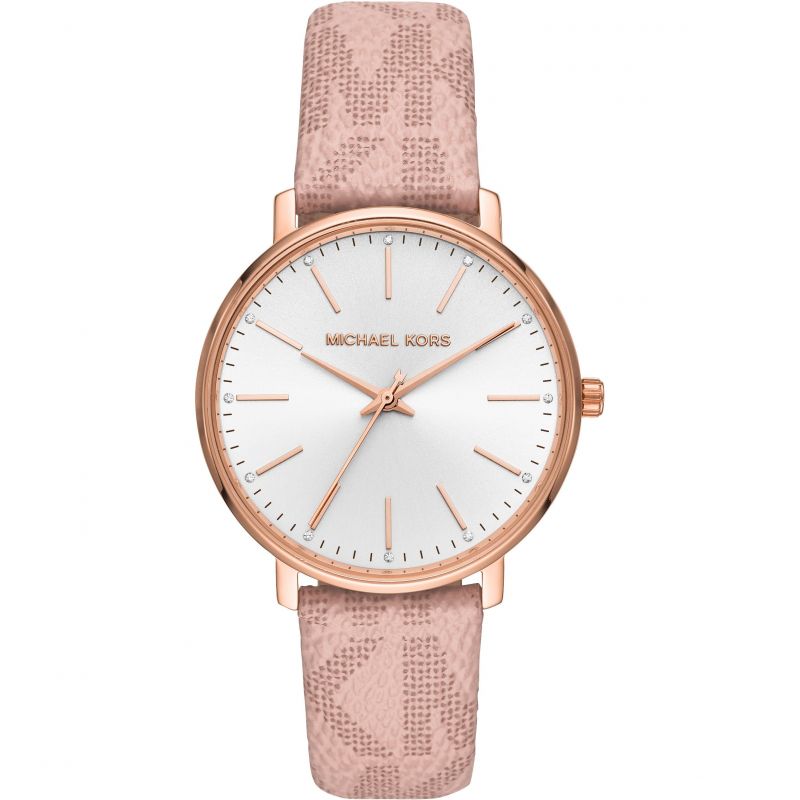 Michael Kors Pyper Crystal Pink Strap Ladies Watch| MK2859
