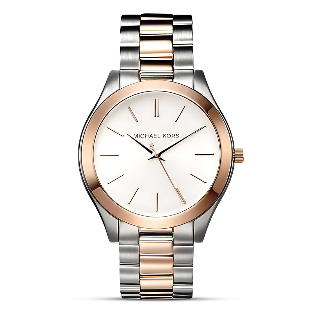 Michael Kors Slim Runway White Dial Ladies Watch | MK3204