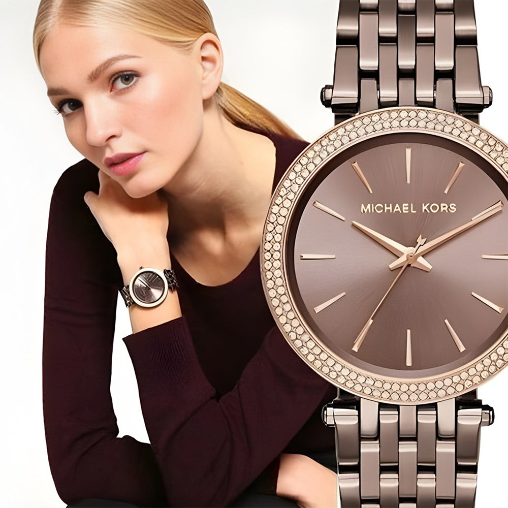 Michael Kors Darci 3 Hand Brown Dial Women's Watch| MK3416