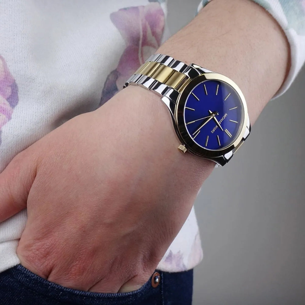 Michael Kors Runway Two Tone Blue Dial Ladies Watch | MK3479