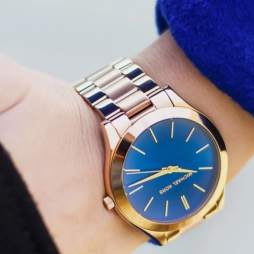 Michael Kors Slim Runway Blue Dial Ladies Watch | MK3494