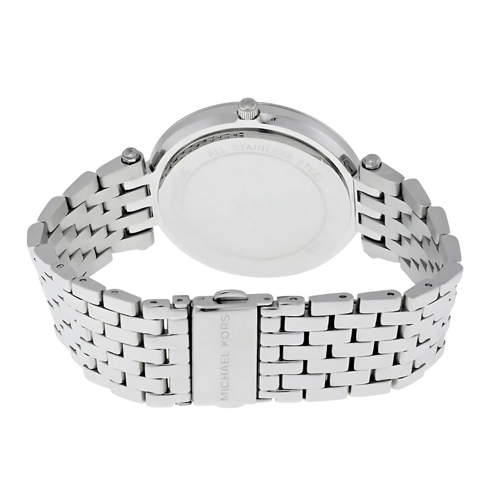 Michael Kors Darci Silver Tone Ocean Blue Dial Ladies Watch| MK3515