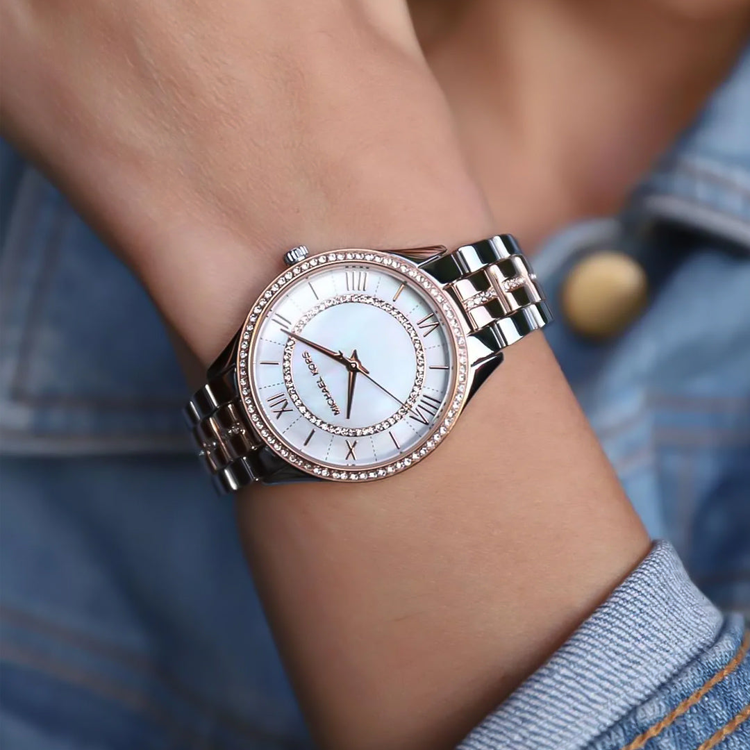Michael Kors Lauryn Pearl White Dial Ladies Watch | MK3979