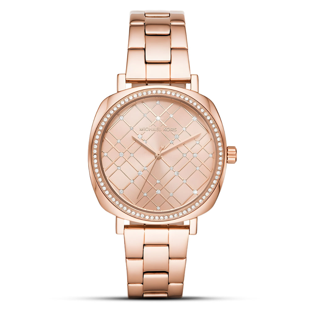 Michael Kors Nia Rose Gold Dial Ladies Watch | MK3990