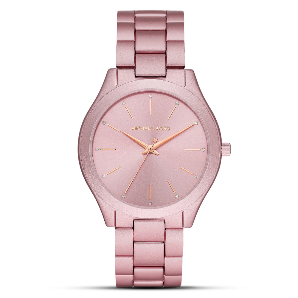 Michael Kors Slim Runway Pink-Tone Ladies Watch | MK4456