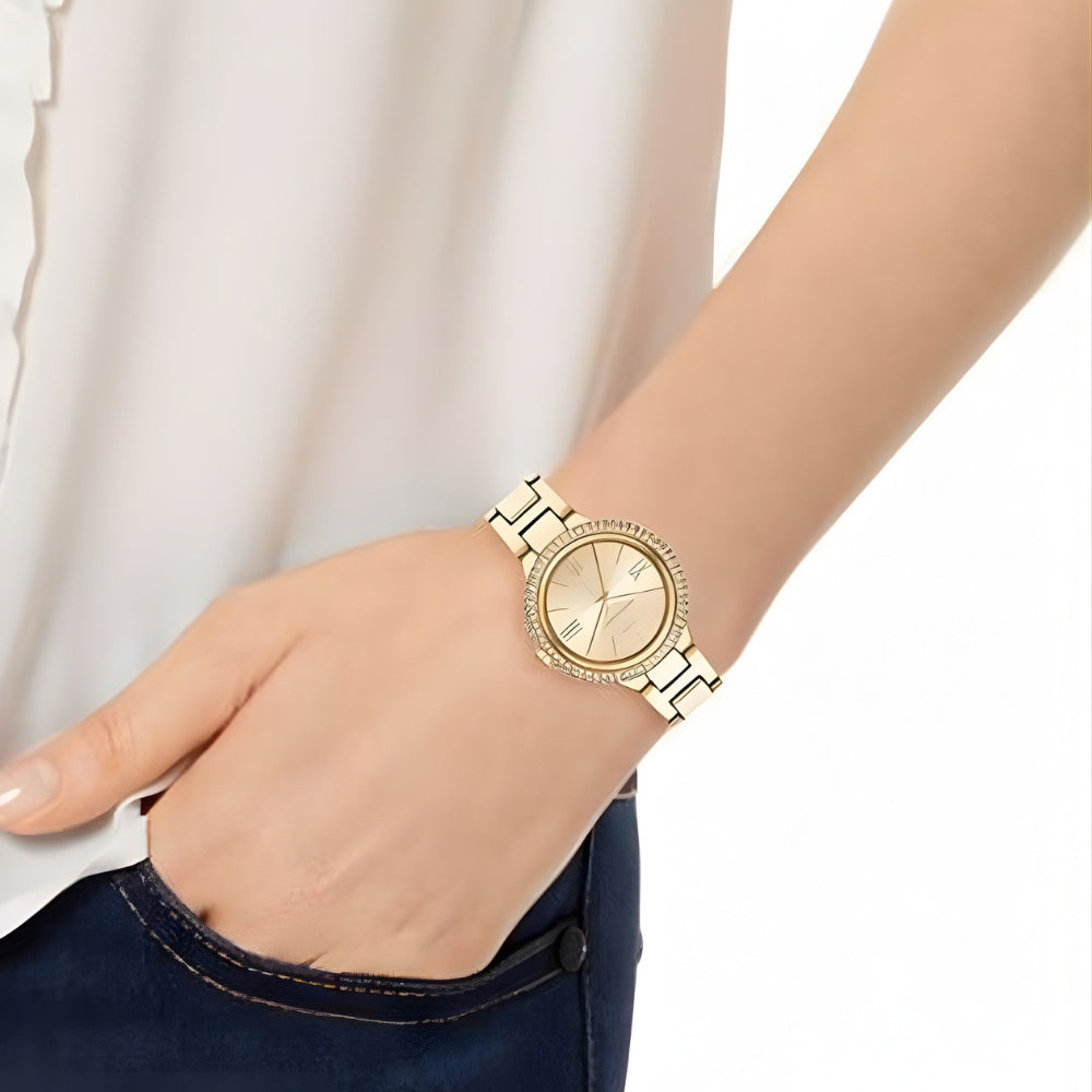 Michael Kors Taryn Pave Gold Tone Ladies Watch | MK4459