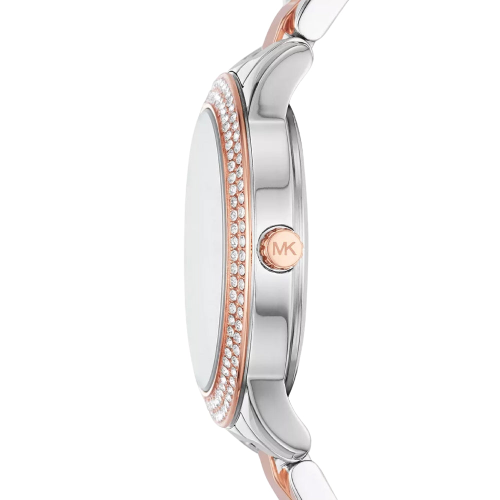 Michael Kors Tibby Tri Tone White Dial Ladies Watch | MK4576