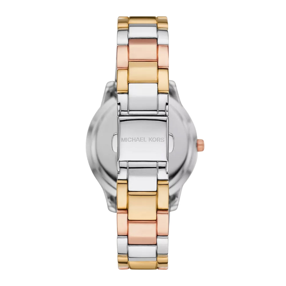 Michael Kors Tibby Tri Tone White Dial Ladies Watch | MK4576