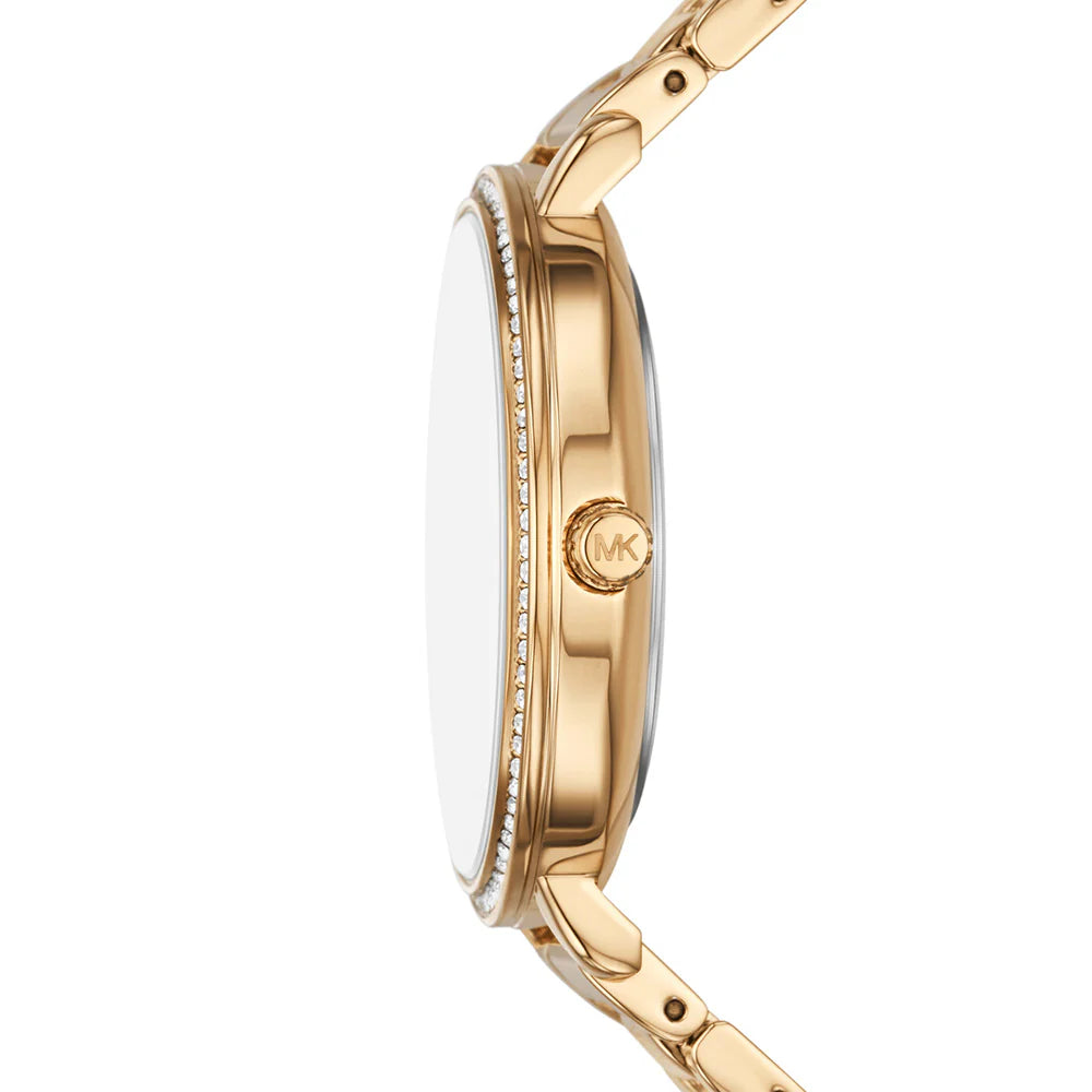 Michael Kors Pyper Gold Tone White Dial Women's Watch| MK4666