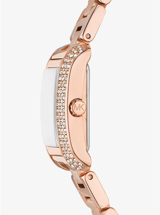Michael Kors Mini Emery Pavé Rose Gold-Tone Watch | MK4868