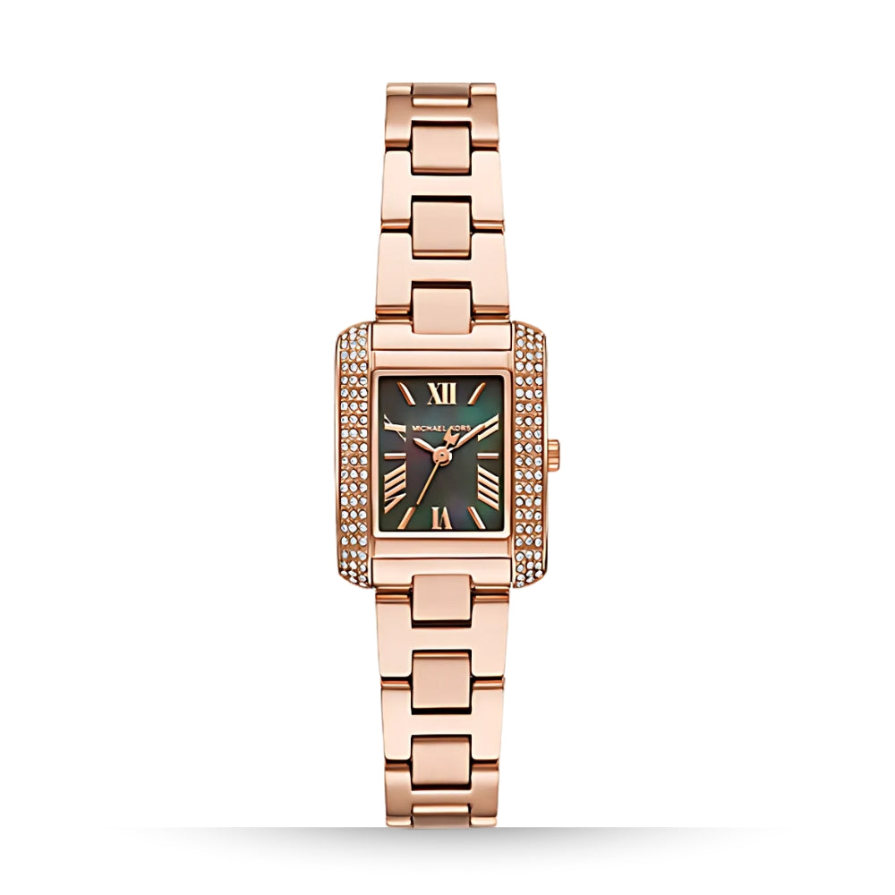 Michael Kors Mini Emery Pavé Rose Gold-Tone Watch | MK4868