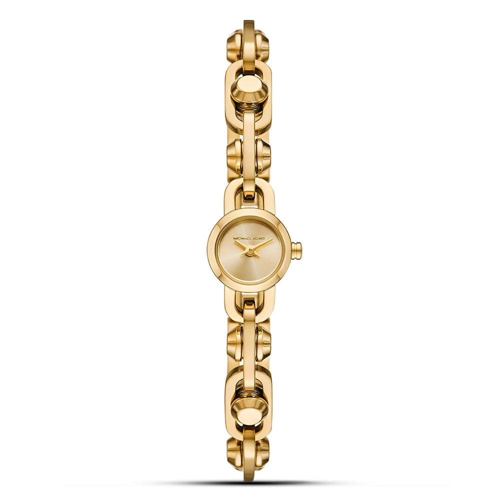 Michael Kors Mini Astor Link Gold Dial Ladies Watch | MK4871
