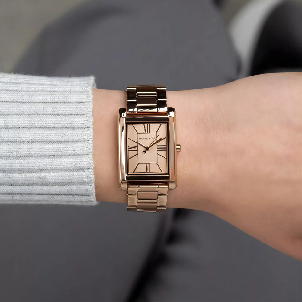 Michael Kors Essex Rose Gold Stainless Steel Ladies Watch| MK4905