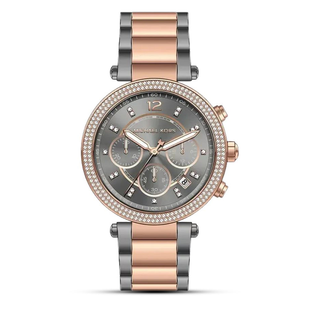 Michael Kors Parker Chronograph Grey Dial Ladies Watch | MK6440