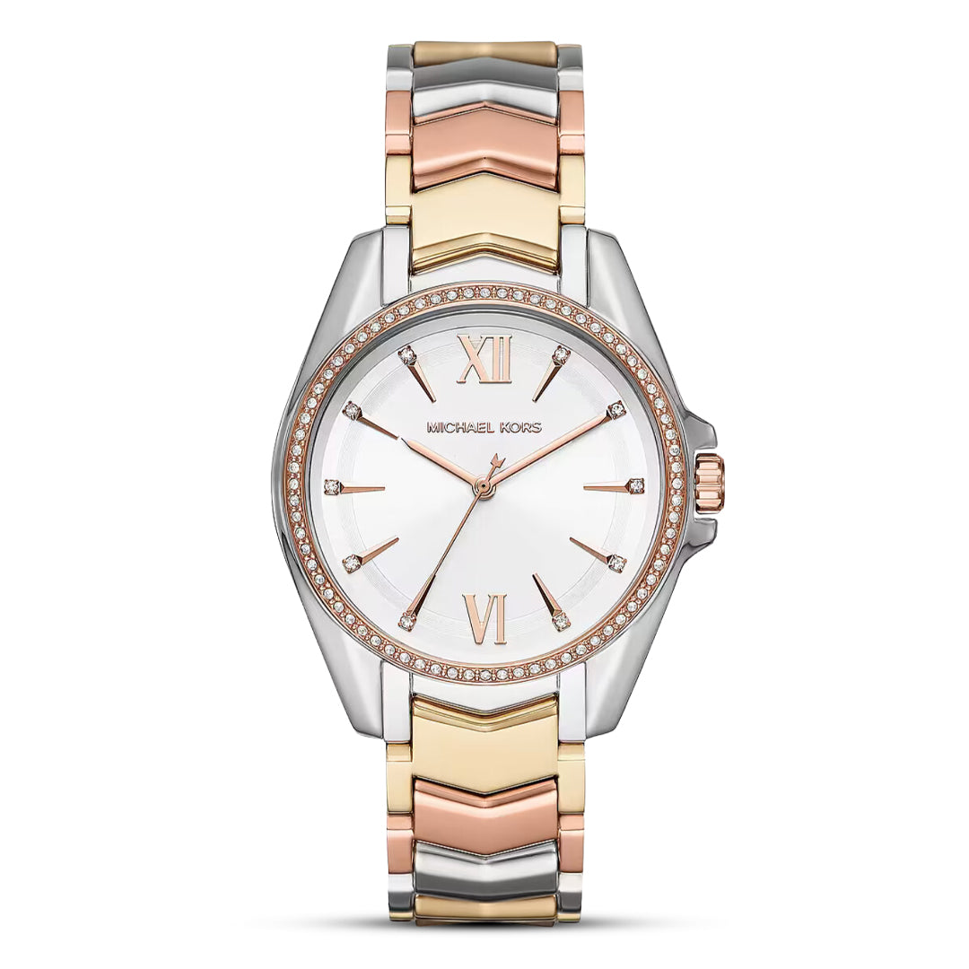 Michael Kors Whitney White Sunray Dial Ladies Watch | MK6686
