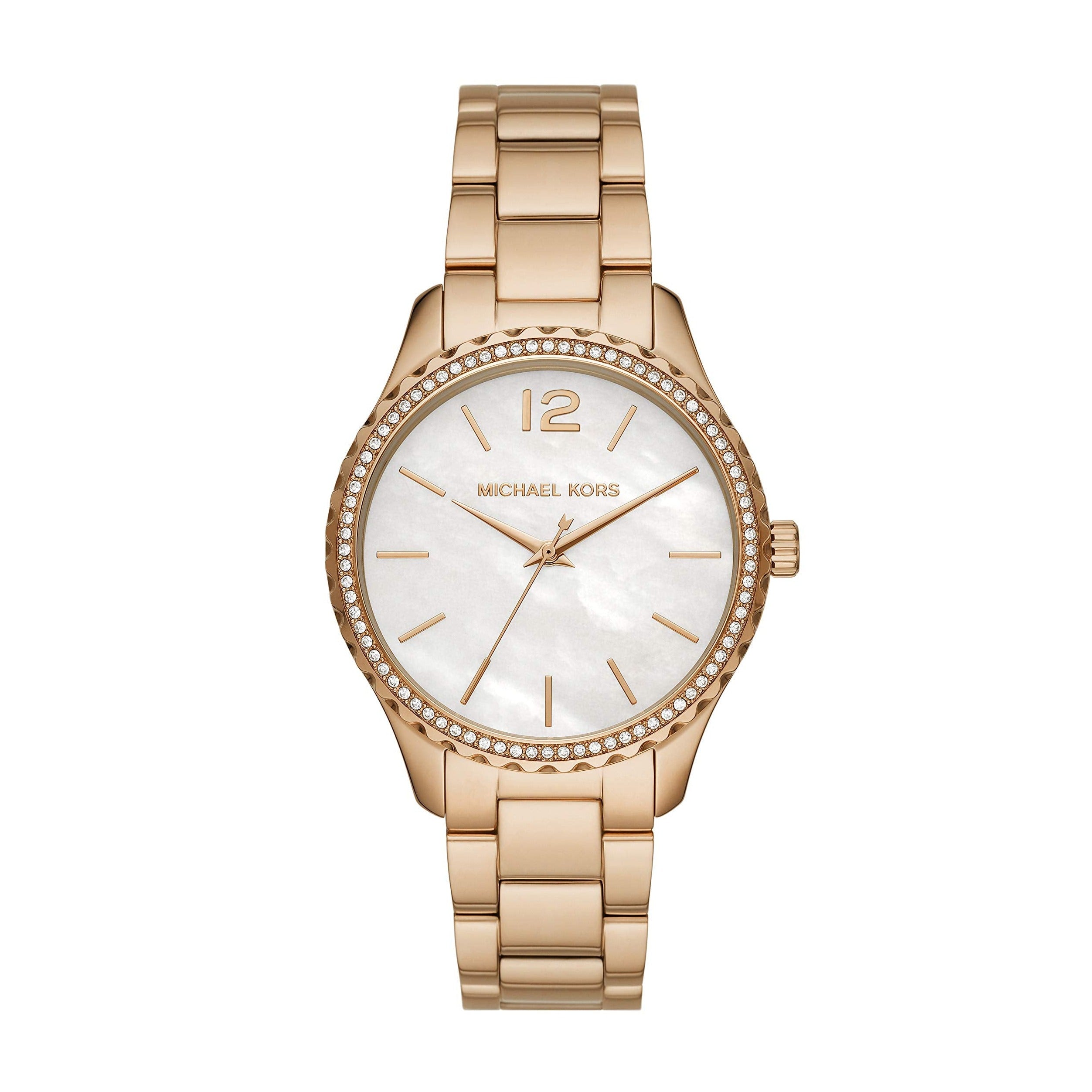 Michael Kors Layton Gold-Tone White Dial Women's Watch| MK6870