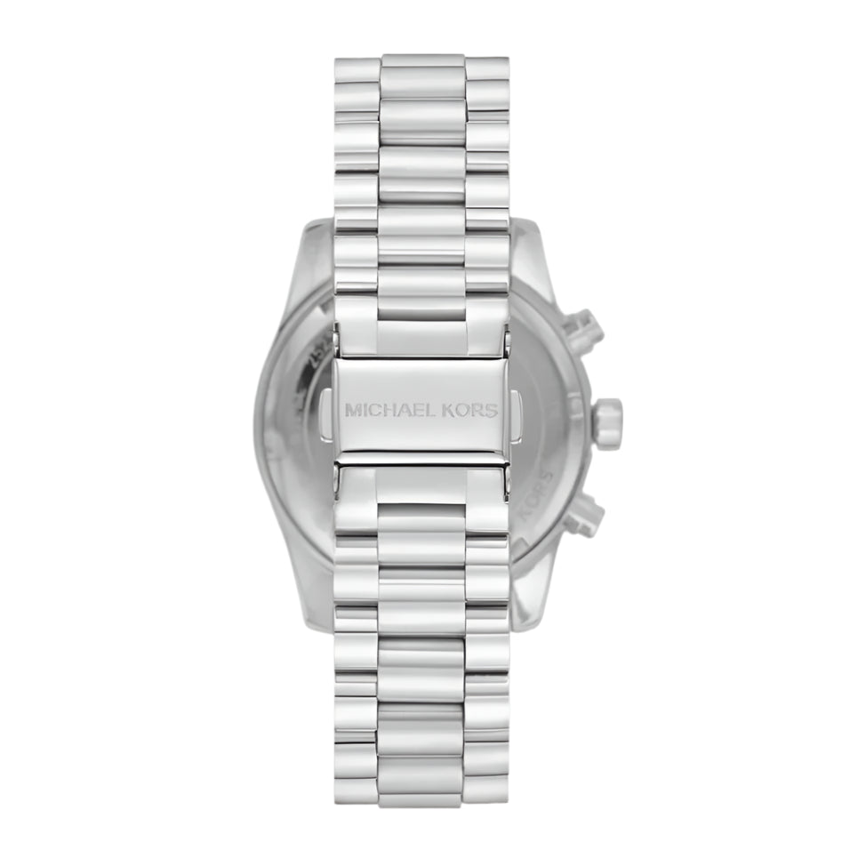 Michael Kors Lexington Silver Tone Blue Dial Women's Watch| MK7215