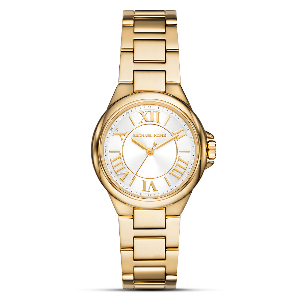 Michael Kors Camille Gold Tone White Dial Women's Watch | MK7255
