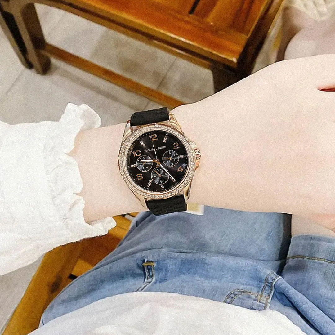 Michael Kors Mini Pilot Black Dial Ladies Watch | MK7373