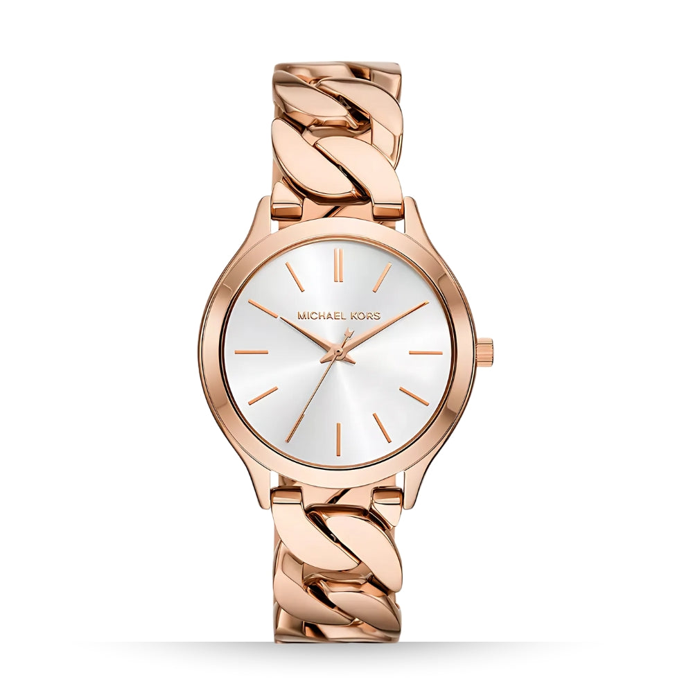 Michael Kors Runway Three-Hand Rose Gold-Tone Stainless Steel Watch | MK7473
