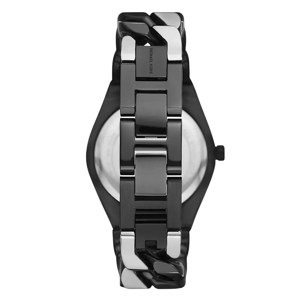 Michael Kors Lennox Two Tone Black Dial Ladies Watch | MK7502