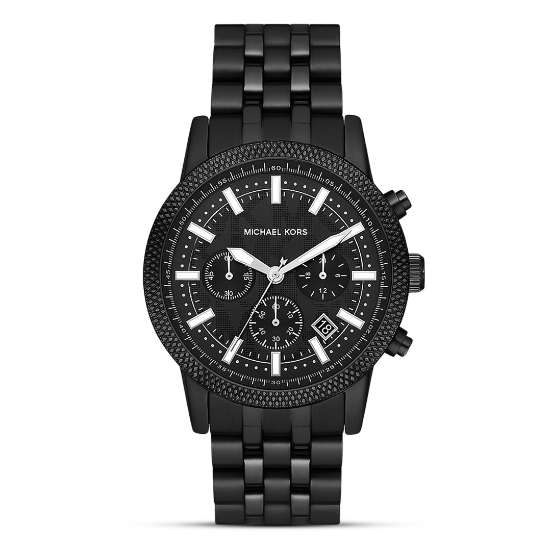 Michael Kors Hutton Chronograph Black Dial Men's Watch | MK9089