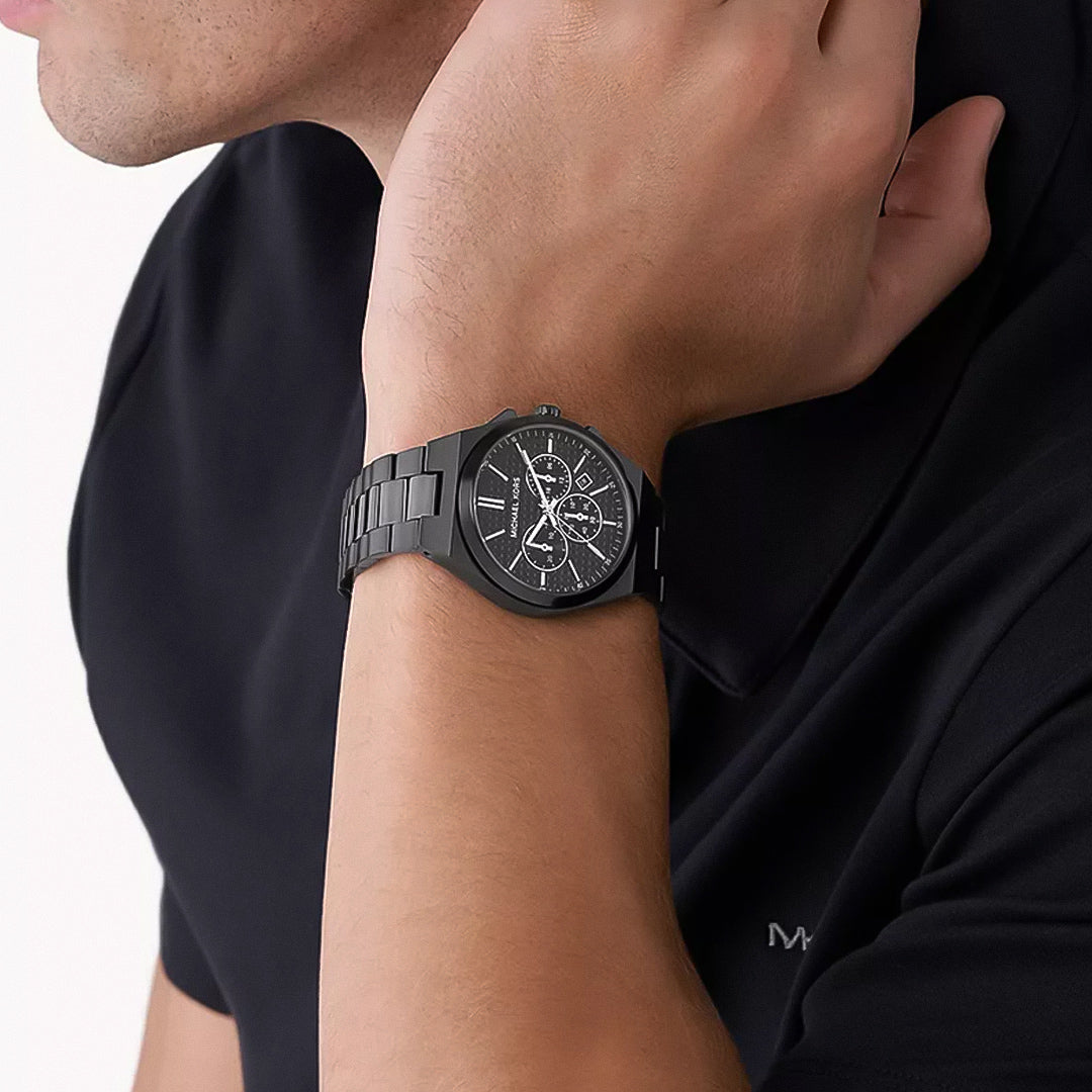 Michael Kors Lennox Chronograph Black Dial Men's Watch | MK9146