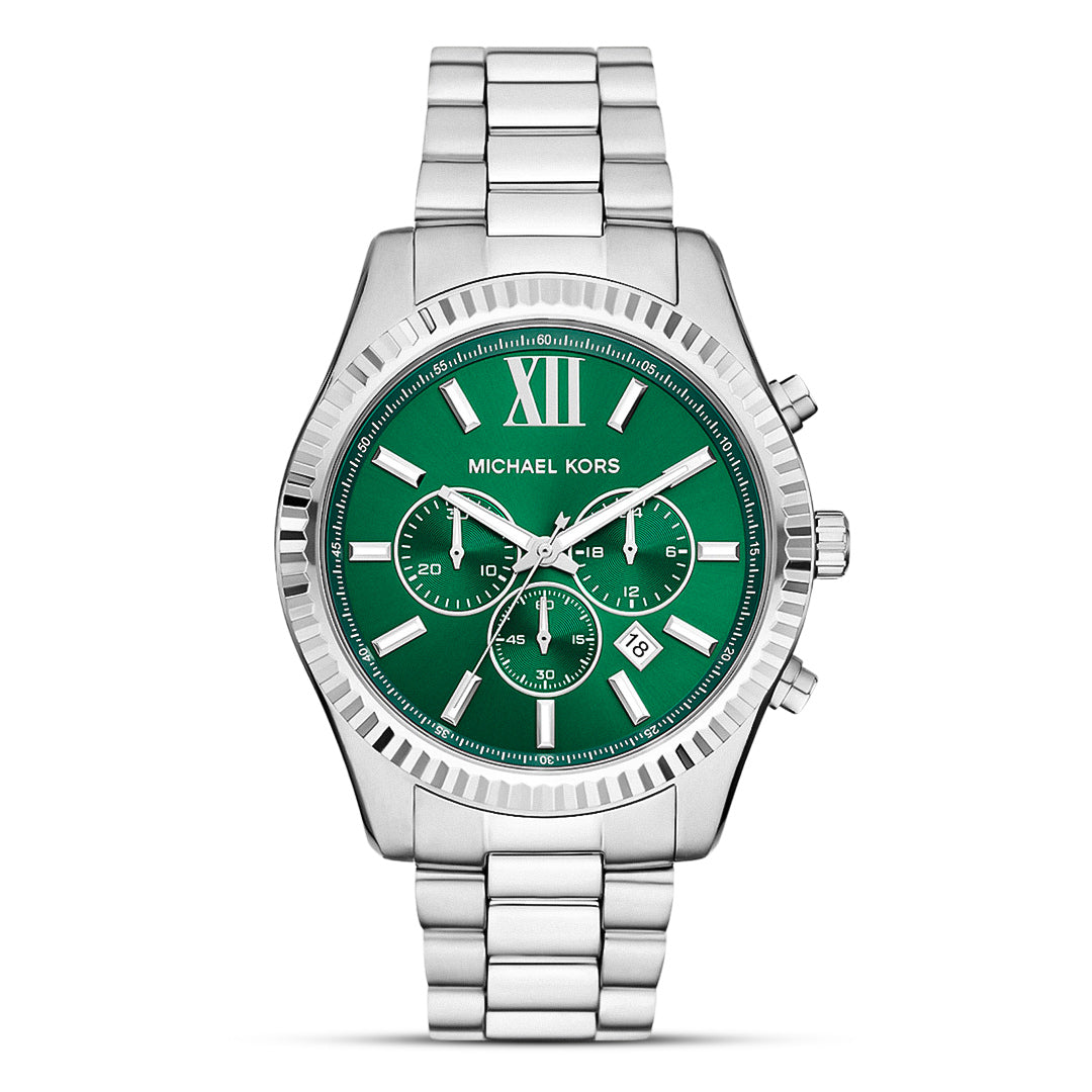 Michael Kors Lexington Chronograph Green Dial Men's Watch | MK9152