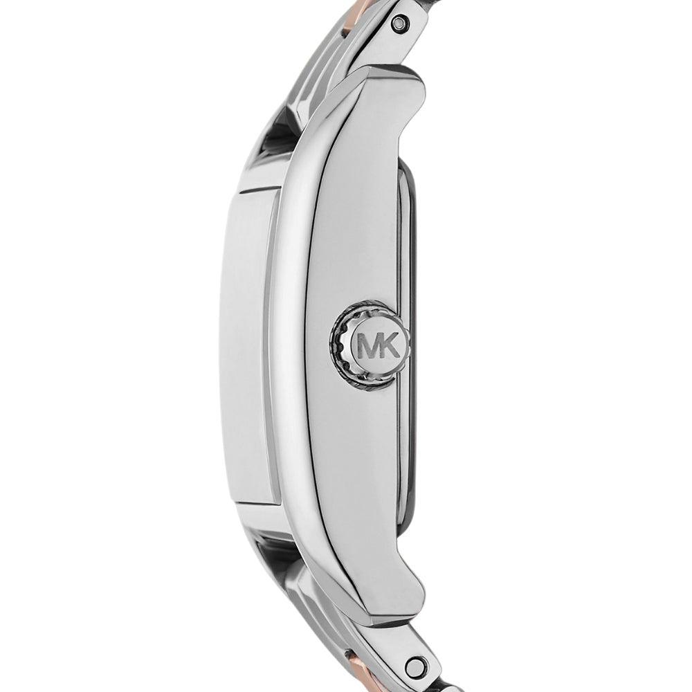 Michael Kors Two Tone White Dial Ladies Watch | MKO9015