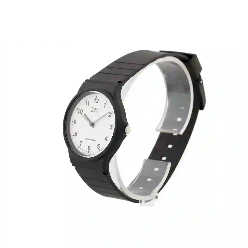 Casio Analogue White Dial Resin Strap Unisex Watch| MQ-24-7BLDF