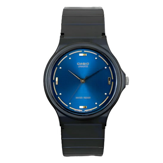 Casio Analogue Blue Dial Resin Strap Unisex Watch| MQ-76-2ALDF