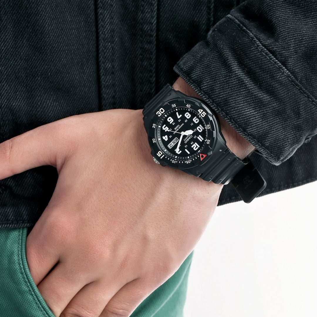 Casio Youth Day Black Dial Men's Watch| MRW-200H-1BVDF