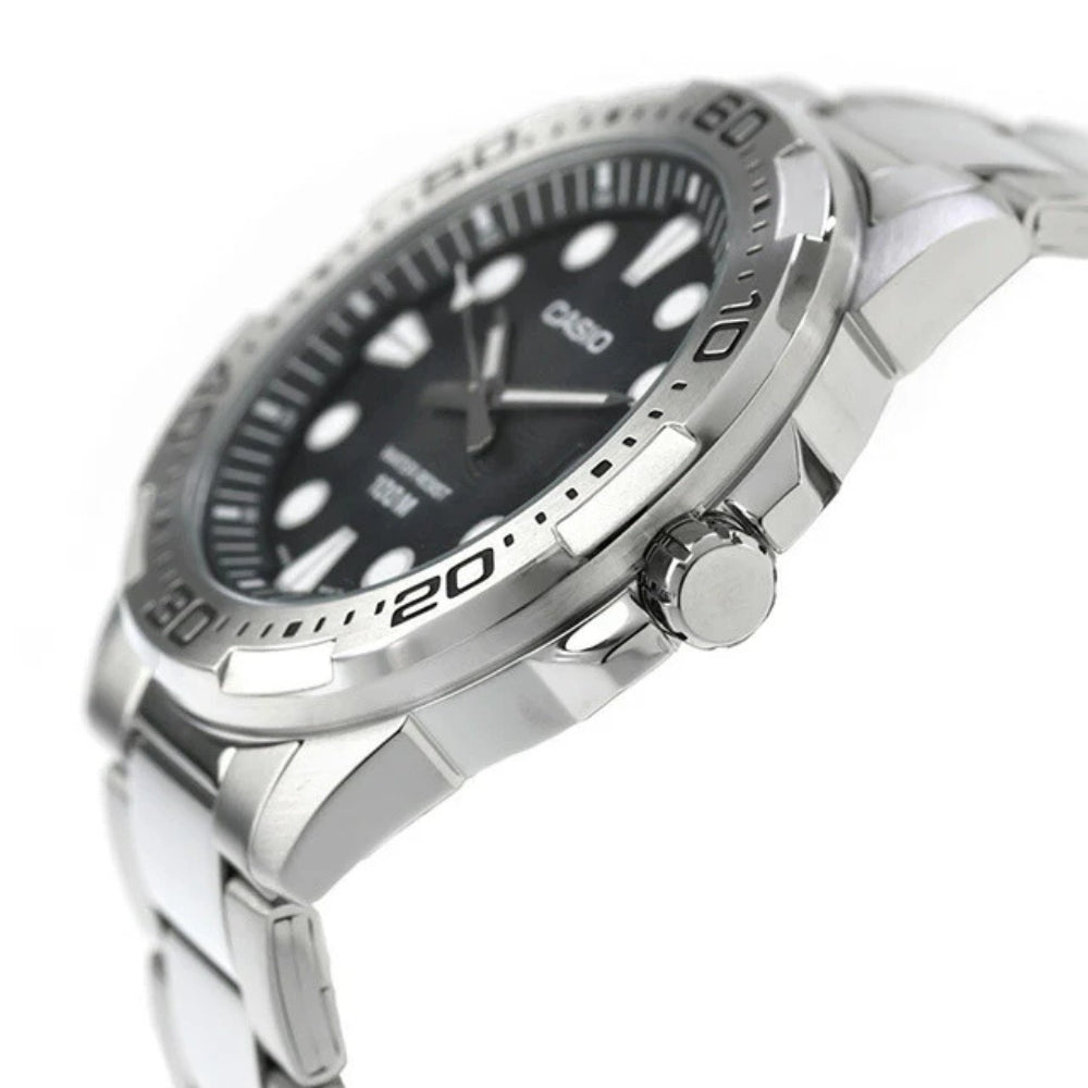 Casio Enticer Marine Black Dial Men's Watch | MTD-140D-1AVDF