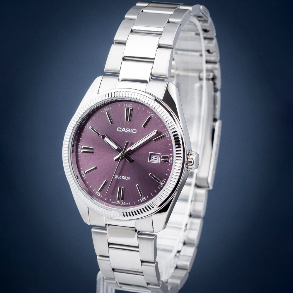 Casio Enticer Purple Dial European Edition Men's Watch | MTP-1302PD-6AVEF