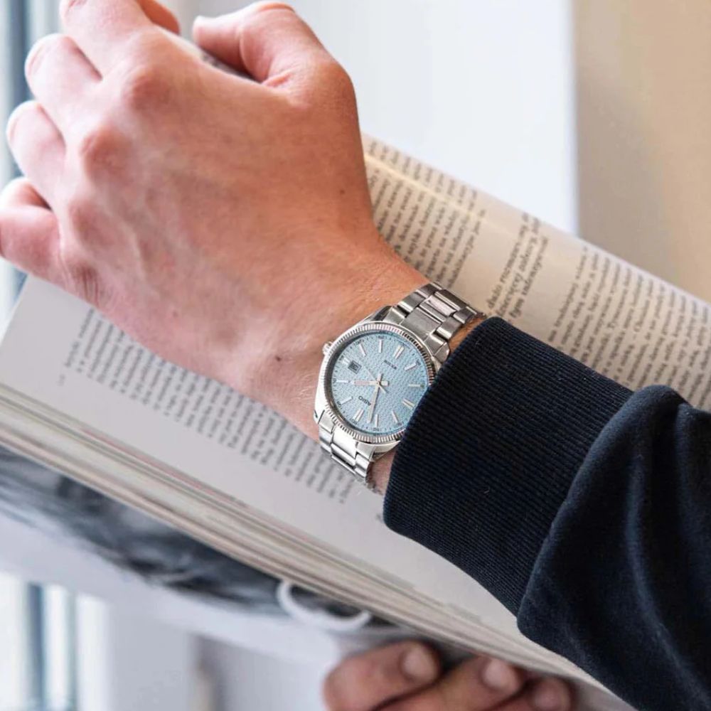 Casio Ice Blue Dial European Edition Men's Watch | MTP-1302PE-2AVEF