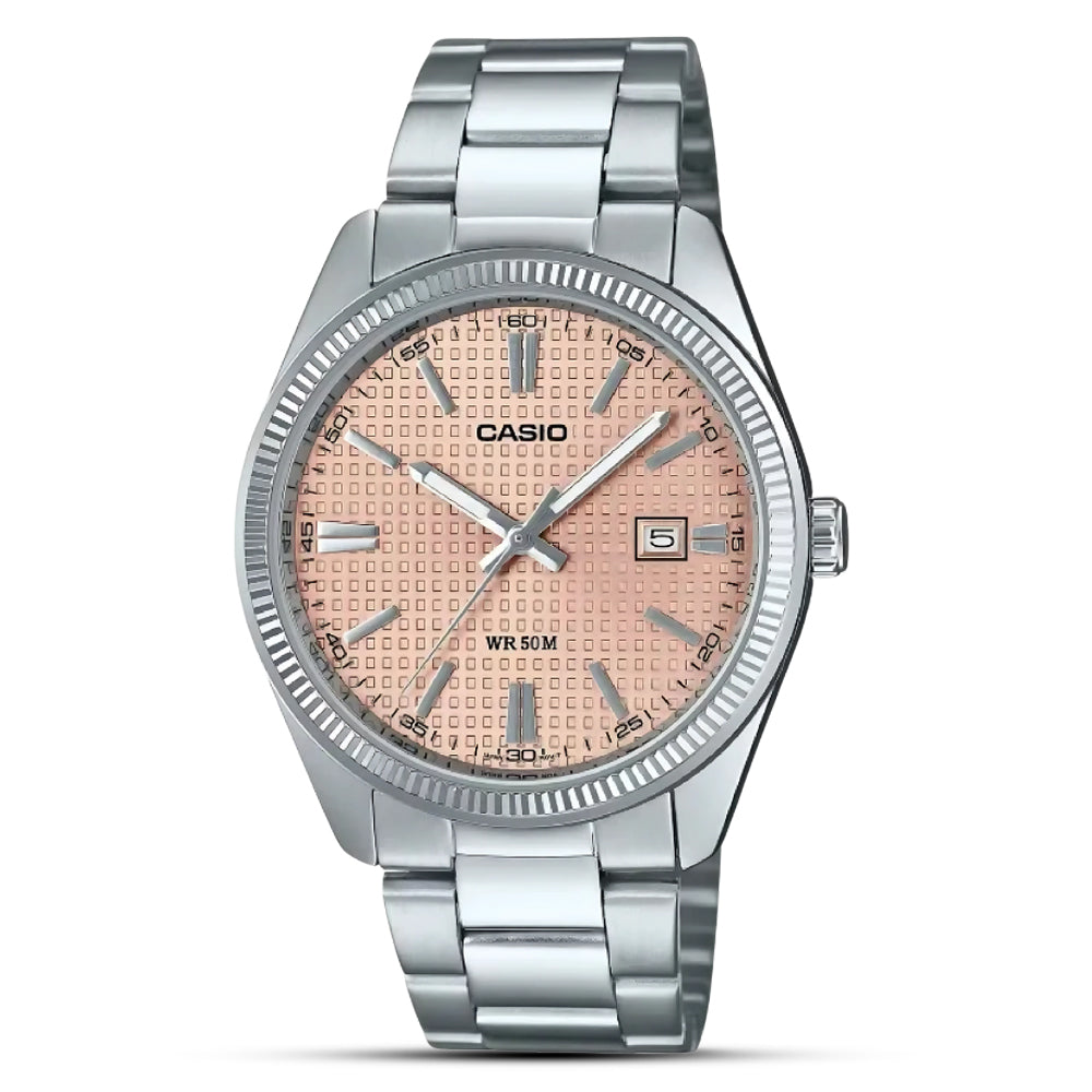 Casio Pink Dial Men's Watch | MTP-1302PE-4AVEF