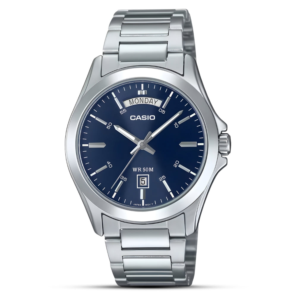 Casio Enticer Quartz Blue Dial Men's Watch MTP-1370D-2A2VDF