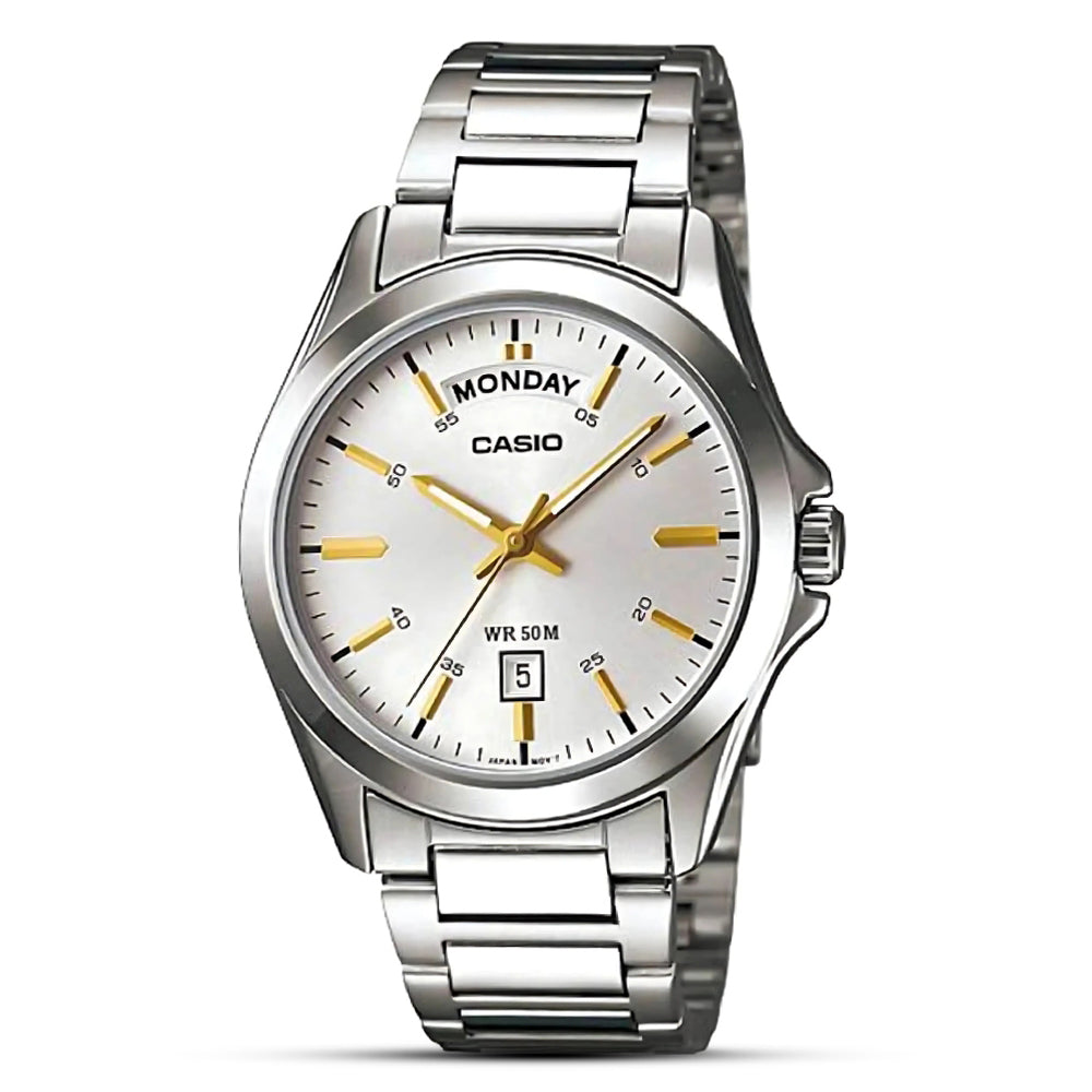 Casio Enticer Silver Dial Men's Watch | MTP-1370D-7A2VDF