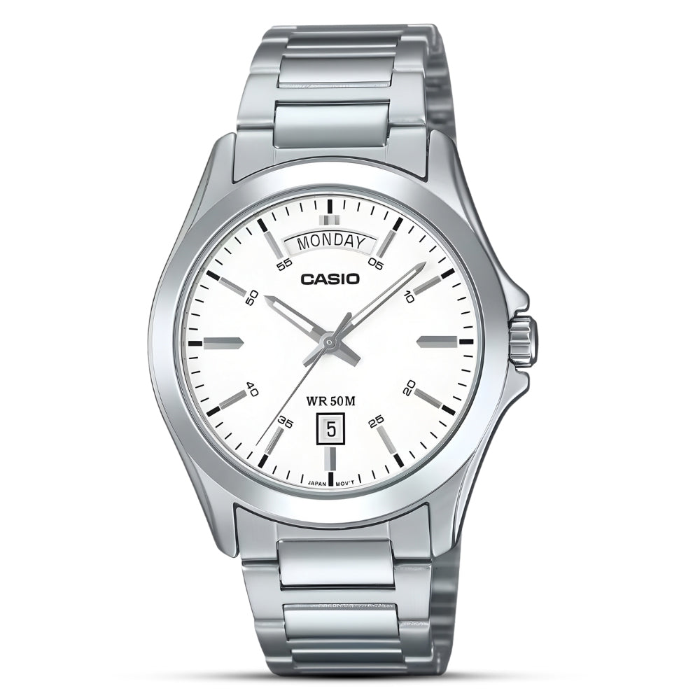 Casio Enticer Japan Quartz White Dial Men's Watch MTP-1370D-7A3VDF