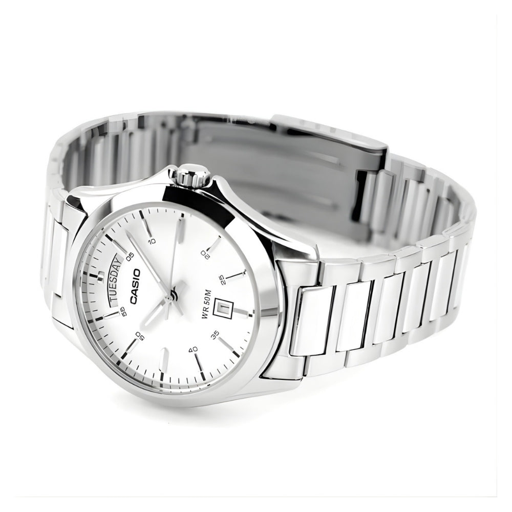 Casio Enticer Japan Quartz White Dial Men's Watch MTP-1370D-7A3VDF