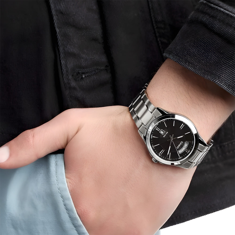 Casio Enticer Quartz Grey Dial Men's Watch MTP-1381D-8AVDF