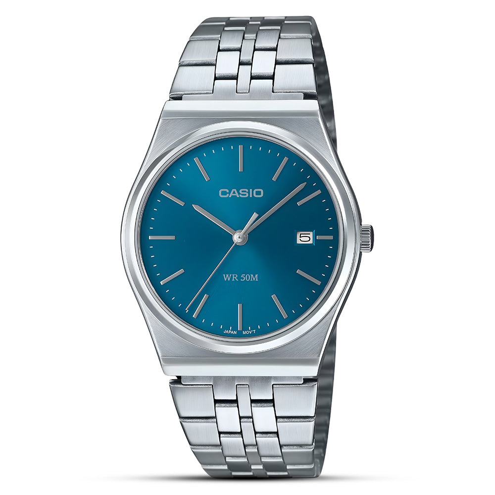 Casio Enticer Blue Dial Bracelet Men's Watch MTP-B145D-2A2VDF