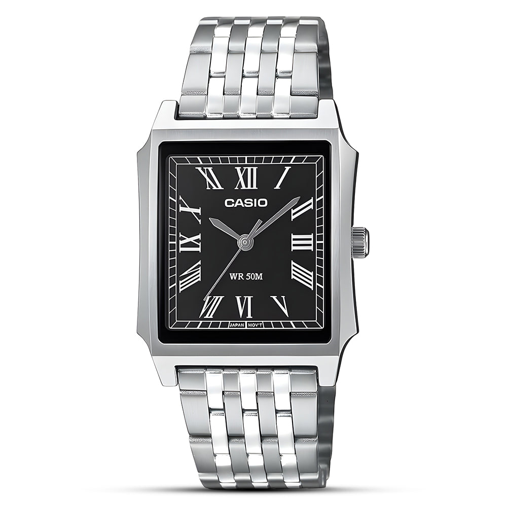 CASIO ANALOGUE BLACK DIAL MEN'S WATCH | MTP-B190D-1BVDF