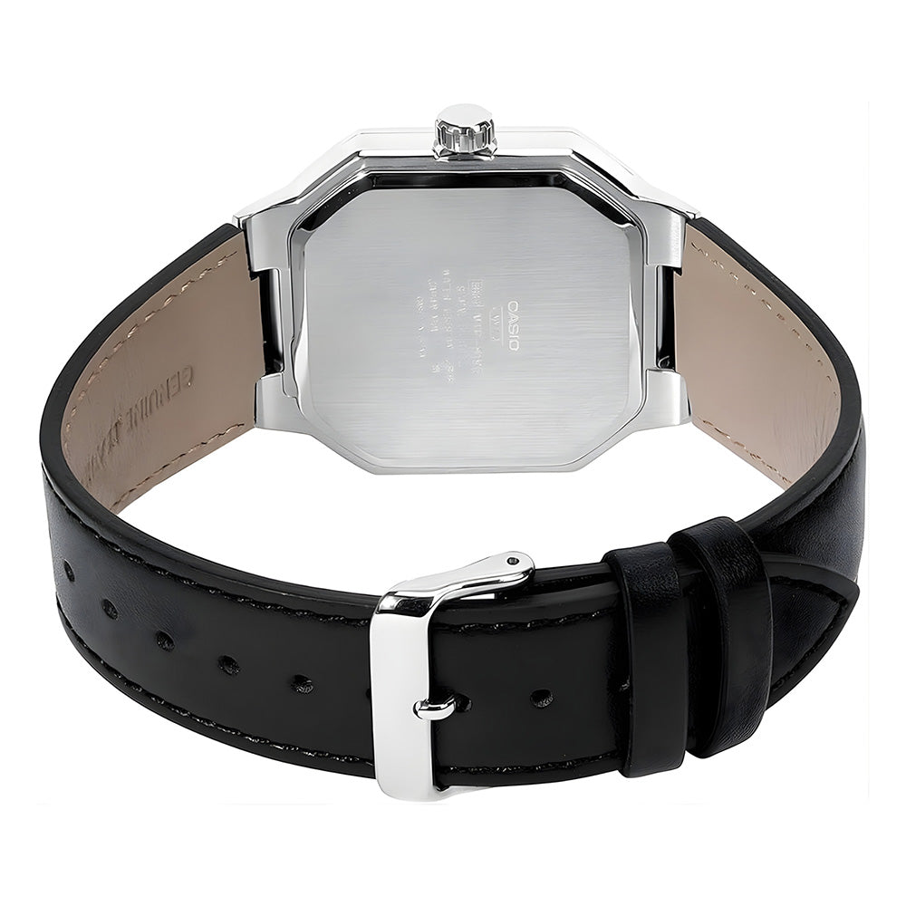 Casio Octagonal Sport Black Dial Men’s Watch| MTP-B195L-1AVDF